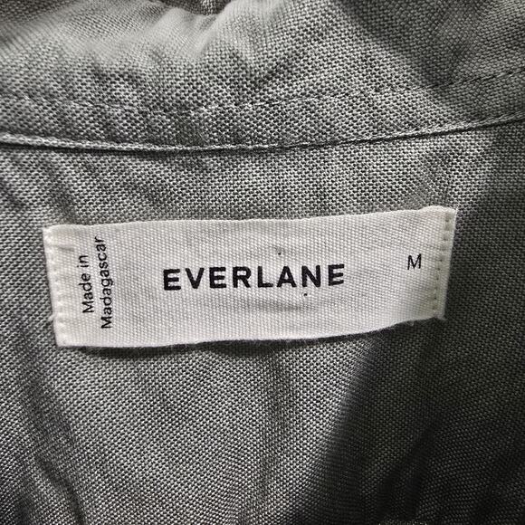 Everlane Shirt Mens Medium Green Oxford Long Sleeve Button Down Cotton - Picture 4 of 14